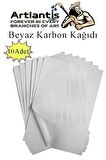 Beyaz Karbon Kağıdı A4 10 Adet 21x29,7 cm Kopya Kağıdı Transfer Kağıdı Renkli Karbon Kağıdı
