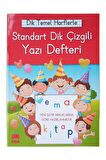 Güzel Yazı Defteri Orta Boy Dik Çizgili 16,5x24 cm 24 Yaprak 1 Adet Standart Dik Çizgili Yazı Defteri Dik Temel Harflerle 1. Sınıf