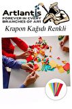 Fosforlu Krapon Kağıdı 5 Renk 50x200 cm 1 Paket Grapon Kağıdı Karışık Renkli 5'li Okul Sınıf Kreş