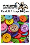 Renkli Düğme Ahşap 60 Adet 1 Paket Okul Kreş Sanat Etkinlik Anasınıfı 1,2cm 50 Adet 2,5cm 10 Adet