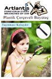 Büyüteç 60 mm 1 Adet 5x Plastik Sap Çerçeveli Büyüteç Merçek Okul Büro Ofis