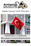 Bayrak 80x120 cm Türk Bayrağı Kumaş 1 Adet Alpaka Kumaş Bez Bayrak Kaliteli Türk Bayrağı Kırmızı Beyaz Bayrak