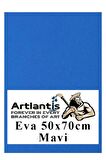 Mavi Eva 50x70 cm 1 Adet Eva Süngeri Okul Kreş Anasınıfı Elişi Etkinlikleri