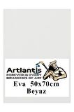 Beyaz Eva 50x70 cm 1 Adet Eva Süngeri Okul Kreş Anasınıfı Elişi Etkinlikleri