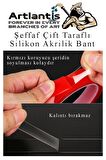Çift Taraflı Bant Silikonlu Süper Güçlü Çivisiz Montaj Bandı 3 Adet 18mm x 2 metre Extra Yüksek Mukavemetli