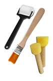 Bebek El Ayak İzi Tuval 25x35 cm Boyama Seti 1 Paket Parmak Boyası Zemin Fırça Rulo Fırça Ponpon Fırça Hatıra Seti