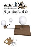 Güneş Dünya Ay Modeli 1 Paket Gezegen Maketi Deney Seti Güneş Sistemi Modeli Okul Ders Deney Seti Kendin Yap