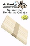 Dar Dil Çubuğu 50 Adet Ahşap Dondurma Çubuğu Naturel Maket Hobi Okul Proje Tasarım