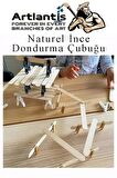 Dar Dil Çubuğu 250 Adet Ahşap Dondurma Çubuğu Naturel Maket Hobi Okul Proje Tasarım