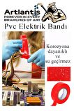 Siyah Elektrik Bandı 5 Adet Pvc İzolo Bant Elektrikçi Bandı Su Geçirmez Isıya Dayanıklı Yalıtım Bandı