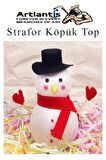 Strafor Köpük Top 3 cm 5 Adet Köpük Top Küre Toplar Yuvarlak Strafor Köpük Top Okul Deney Hobi Sanat