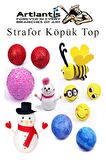 Strafor Köpük Top 8 cm 20 Adet Köpük Top Küre Toplar Yuvarlak Strafor Köpük Top Okul Deney Hobi Sanat