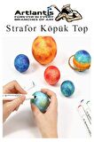 Strafor Köpük Top 8 cm 20 Adet Köpük Top Küre Toplar Yuvarlak Strafor Köpük Top Okul Deney Hobi Sanat