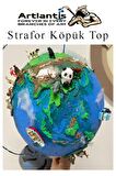 Strafor Köpük Top 15 cm 1 Adet Köpük Top Küre Toplar Yuvarlak Strafor Köpük Top Okul Deney Hobi Sanat