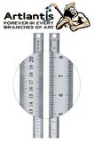 Çelik Cetvel 50 cm İnç Ölçülü 1 Adet Paslanmaz Çelik Metal Çetvel 50 Santimetre