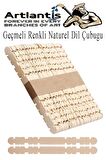 Naturel Geçmeli Dil Çubuğu Dar 150 li Çentikli Tırtıklı Geçirmeli Eklemeli Naturel Dondurma Çubuğu Kesik Uçlu Ahşap Çubuk