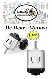 Motor Deney Seti 1 Paket Pervane Dc Motor Anahtar Pil Yatağı Pil Krokodil Kablo Okul Sınıf Deney Malzemesi