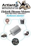 Dinamo Deney Seti 1 Paket Rüzgar Enerjisinden Elektrik Üretme Deney Seti Dinamo Led Ampul Açma Kapama Anahtarı Mantar