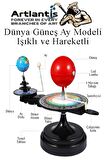 Dünya Güneş Ay Modeli Işıklı ve Hareketli 1 Adet Güneş Sistemi Deney Seti Astronomi Solar Sistem Deney Seti