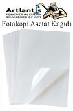 Asetat Kağıdı Pvc A4 25 Adet 100 Micron Fotokopi Asetatı Şeffaf A4 Kağıdı 21x29,7 Projektör Tepegöz 