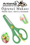 Öğrenci Makası Plastik Yaylı ve Küt Uç Korumalı 1 Adet Okul Makası Çocuk Makası Çocuklar İçin Güvenli Okul Öncesi Anasınıfı Etkinlik