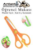 Öğrenci Makası Plastik Yaylı ve Küt Uç Korumalı 1 Adet Okul Makası Çocuk Makası Çocuklar İçin Güvenli Okul Öncesi Anasınıfı Etkinlik