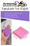 Yapışkanlı Not Kağıdı 4 Renk 400 Sayfa 1 Paket Bahar Küp Blok Yapışkanlı Postit 75x75 mm Renkli 