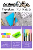 Yapışkanlı Not Kağıdı 6 Renk 450 Sayfa 1 Paket Envai Küp Blok Yapışkanlı Postit 75x75 mm Renkli 