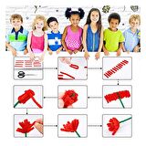 Şönil Renkli 30 Cm 50 li Metalik Şönil 50 li 1 Paket 30 Cm Renkli Tüylü Tel 100 lü 1 Paket Okul Önce Kreş Anasınıfı