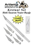 Kesim Matı A2 Kretuar Seti ve Çelik Cevel 30 Cm 1 Adet 45x60 cm Çift Taraflı Çizim Matı Kesme Madı Kesim Tablası Kesim Altlığı