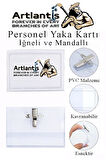 Personel Şeffaf Yaka Kartı İğneli ve Mandallı 1 Adet Pvc Yaka Kartlığı Kimlik Korumalı Büro Ofis Okul