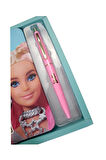 Orijinal Barbie Extra Notebook Mavi 2 li  Kalın Kapak Çizgili Defter Tükenmez Kalem Lisanlı Barbie Baskılı Not Defteri Seti