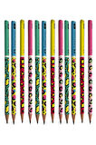 Safari Yuvarlak Kurşun Kalem 12 Adet 1 Paket Faber Kurşun Kalem 2B Siyah Kurşun Kalem Safari Desenli 2B Kalem