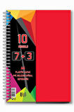 7+3+1 Ayraçlı Defter 11 Konulu 225 Yaprak 1 Adet 7 Kareli 3 Çizgili 1 Çizgisiz Spralli Plastik Kapak Seperatörlü