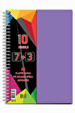 7+3+1 Ayraçlı Defter 11 Konulu 225 Yaprak 1 Adet 7 Kareli 3 Çizgili 1 Çizgisiz Spralli Plastik Kapak Seperatörlü