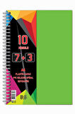 7+3+1 Ayraçlı Defter 11 Konulu 225 Yaprak 1 Adet 7 Kareli 3 Çizgili 1 Çizgisiz Spralli Plastik Kapak Seperatörlü