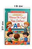 Yeni Müfradat Güzel Yazı Defteri A4 19x27 cm 24 Yaprak 3 Adet Standart Kılavuz Dil Çizgili Yazı Defteri Satır Aralıklarına Uygun