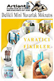 Yuvarlak Delikli Mıknatıs Mini 250 Adet 15x3 mm Mini Mıknatıs Seramik Kömür Mıknatıs Nişan Düğün Sünnet Çok Amaçlı Süsleme Mıknatıs