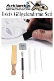 Eskiz Gölgelendirme Seti 7 Parça 1 Paket Kalem Zımparası Kalem Uzatma Aparatı Pastel Dağıtıcı Karakalem