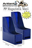 Mavi Magazinlik Demonte Plastik 2 Adet Plastik Kutu Klasörü Magazinlik A4 Dosya ve Masa Düzenleyici Sınıf Ev Ofis