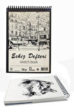 Eskiz Defteri A3 Spralli 50 Yaprak 1 Adet 100 gr 297x420 mm Sketch Book Üstten Açılmalı Ezkiz Defteri