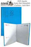 2025 Ajanda Ciltli Dermo Kapak 1 Adet 17x24 cm Ajanda 2025 Çizgili Ajanda Günlük Planlayıcı Termo Kapak 7017 Ofis Okul