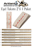 Eşel Takımı 2 li 1 Paket Eşel Cetveli 7 Parça Kağıttan Cetvel Dikişi Cetveli Ölçekli Mezura Moda Tasarım