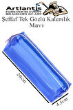 Şeffaf Kalemlik 1 Adet Tek Gözlü Transparan Kalem Kutusu Fosforlu Renkli Silikon Tek Bölmeli Makyaj Kozmetik Çantası