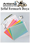 A5 Şeffaf Fermuarlı Dosya 5 Renk 1 Paket PvC Fermuarlı Evrak Dosyası 18x25cm Çıtçıtlı Belge Evrak Dosyası Ofis Büro Okul