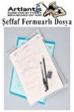 A5 Şeffaf Fermuarlı Dosya 5 Renk 1 Paket PvC Fermuarlı Evrak Dosyası 18x25cm Çıtçıtlı Belge Evrak Dosyası Ofis Büro Okul