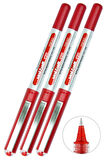 Kırmızı Pilot Kalem 3 Adet Uniball Eye Mikro 0.5 mm Roller Pilot Kalem Ub-150 Roller Uçlu Likit Mürekkepli Pilot Kalem
