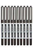 Siyah Pilot Kalem 10 Adet Uniball Eye Mikro 0.5 mm Roller Pilot Kalem Ub-150 Roller Uçlu Likit Mürekkepli Pilot Kalem