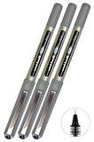 Siyah Pilot Kalem 3 Adet Uniball Eye Fine 0.7 mm Roller Pilot Kalem Ub-157 Roller Uçlu Likit Mürekkepli Pilot Kalem