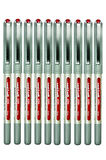 Kırmızı Pilot Kalem 10 Adet Uniball Eye Fine 0.7 mm Roller Pilot Kalem Ub-157 Roller Uçlu Likit Mürekkepli Pilot Kalem